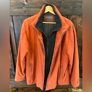 Johnston & Murphy Coat Large Men’s Orange Extremely Nice Condition